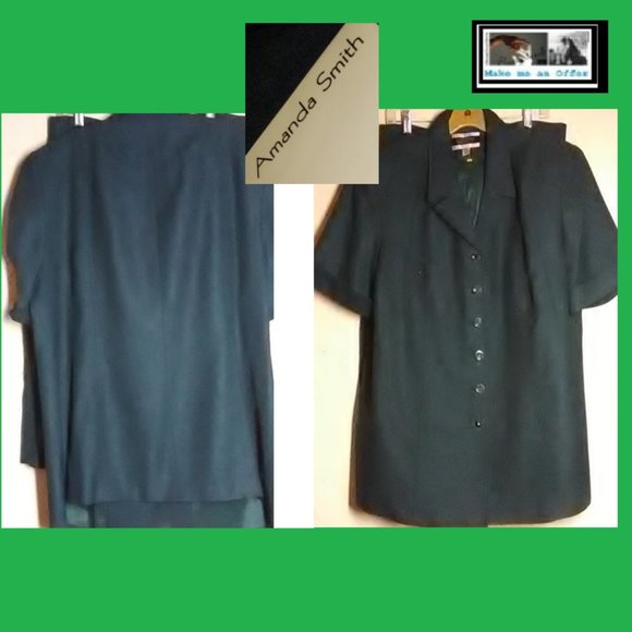 Amanda Smith 11 Dresses & Skirts - Amanda Smith 11 Like New Dk Green Skirt Suit Size